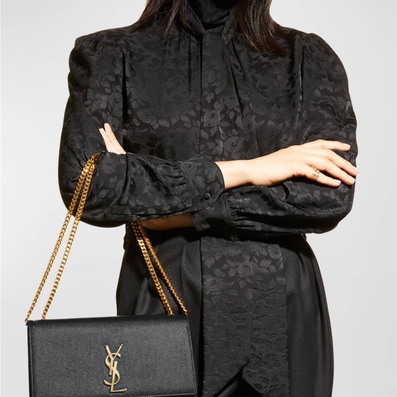 Kate Medium YSL in Grained Leather - Picture 2 of 7
